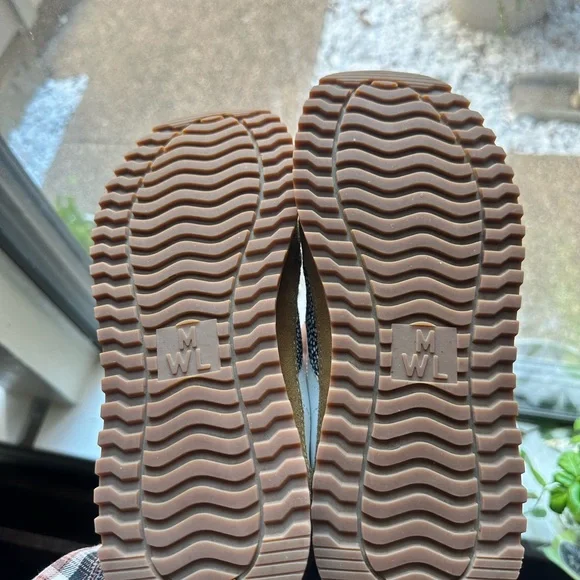 Madewell White and Brown Patterned Sneakers - Picture 3 of 8